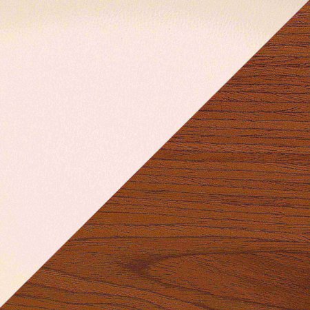 Lumisource Lombardi Adjustable Swivel Barstool in Walnut with Cream Faux Leather BS-JY-LMB WL+CR